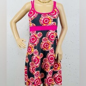 SOYBU Size Medium Pink Gray Athletic Sun Dress